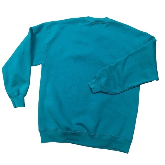 VTG Disney Turquoise Tweety Spell Out Crewneck Sweatshirt Size M/L - Picture 2 of 5